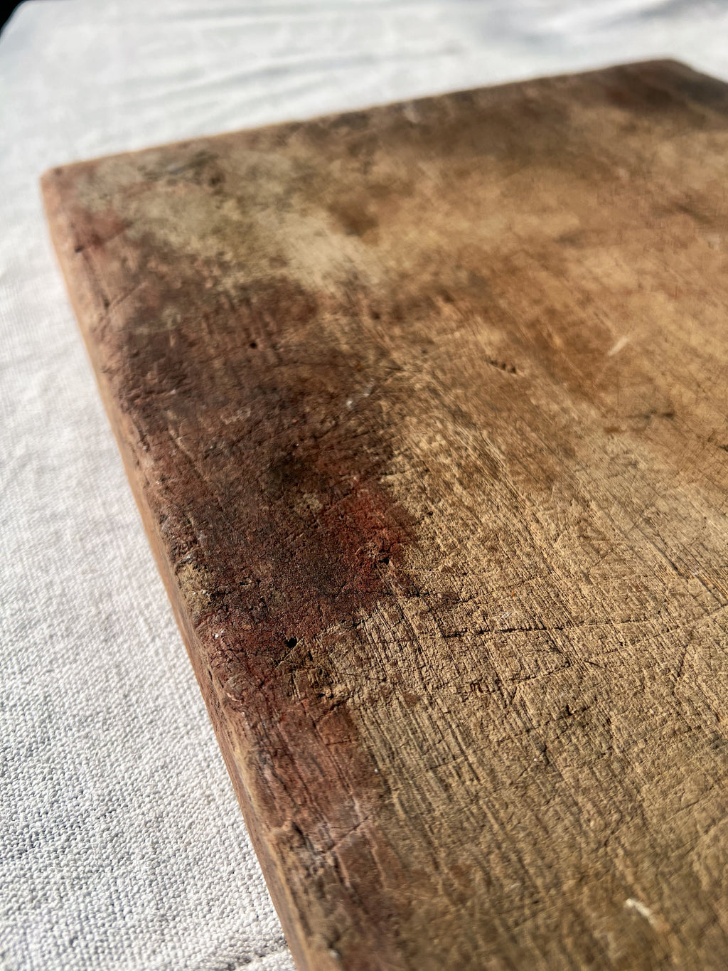 Worn Wooden French Bread Board