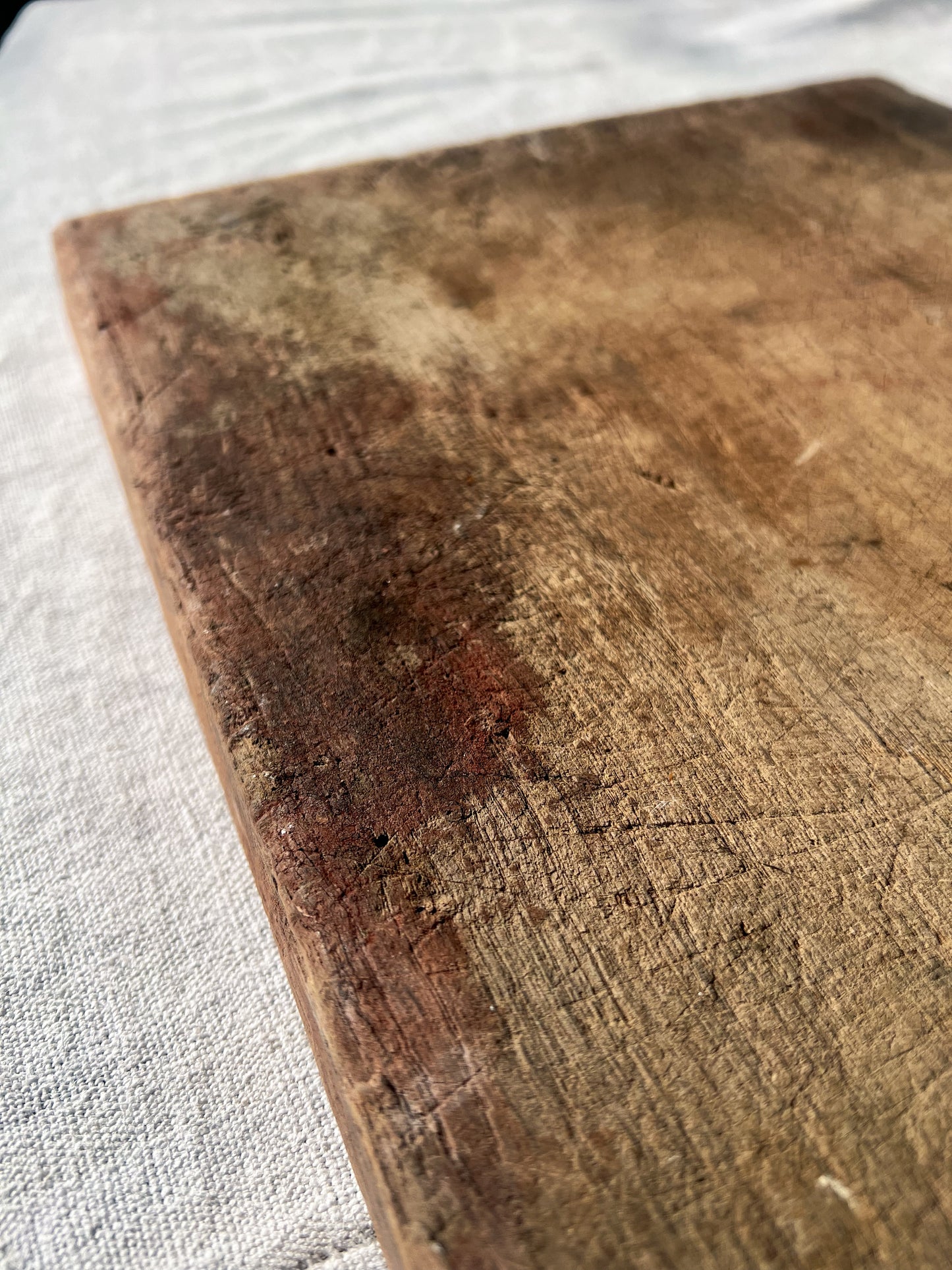 Worn Wooden French Bread Board