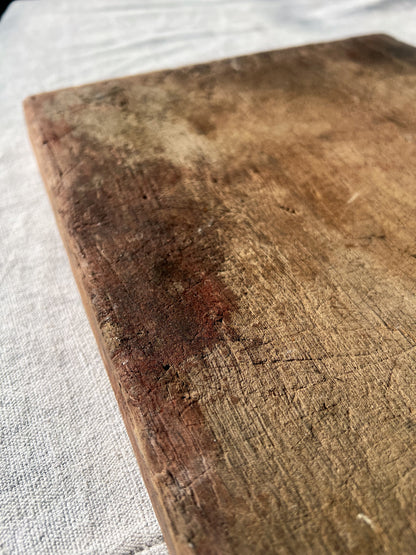 Worn Wooden French Bread Board