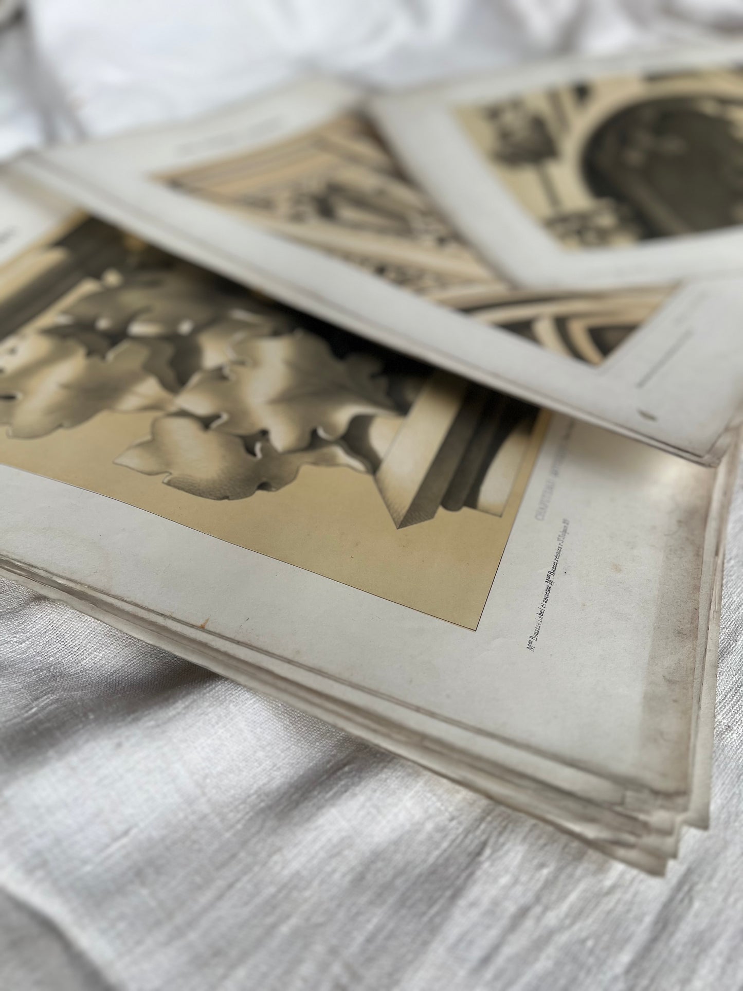 Set of 33 Antique Architectural Prints