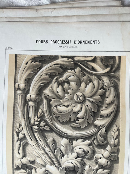 Set of 33 Antique Architectural Prints