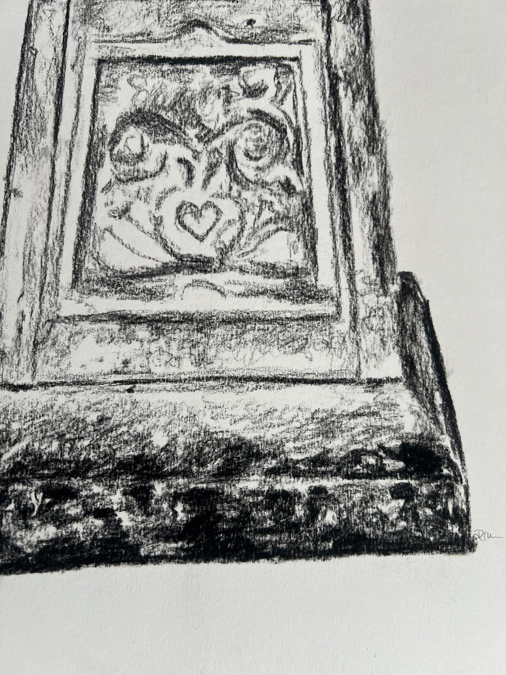 Filigree Handled French Jardiniere | Charcoal