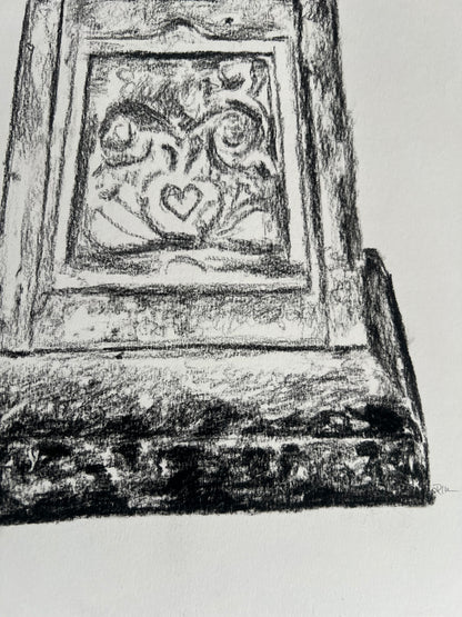 Filigree Handled French Jardiniere | Charcoal