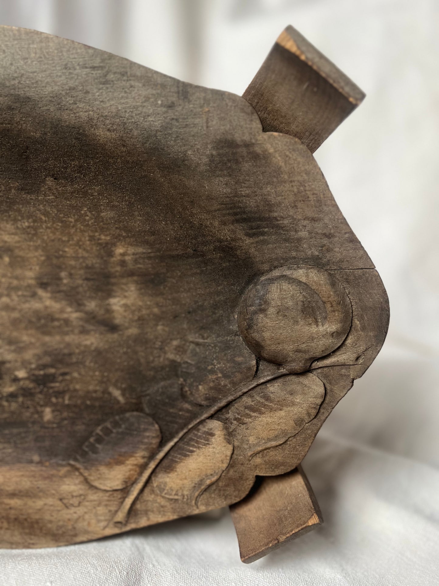 Hand-Carved Wooden Tray