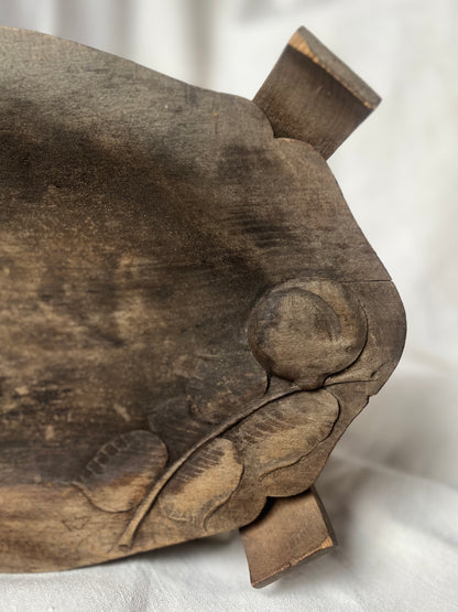 Hand-Carved Wooden Tray