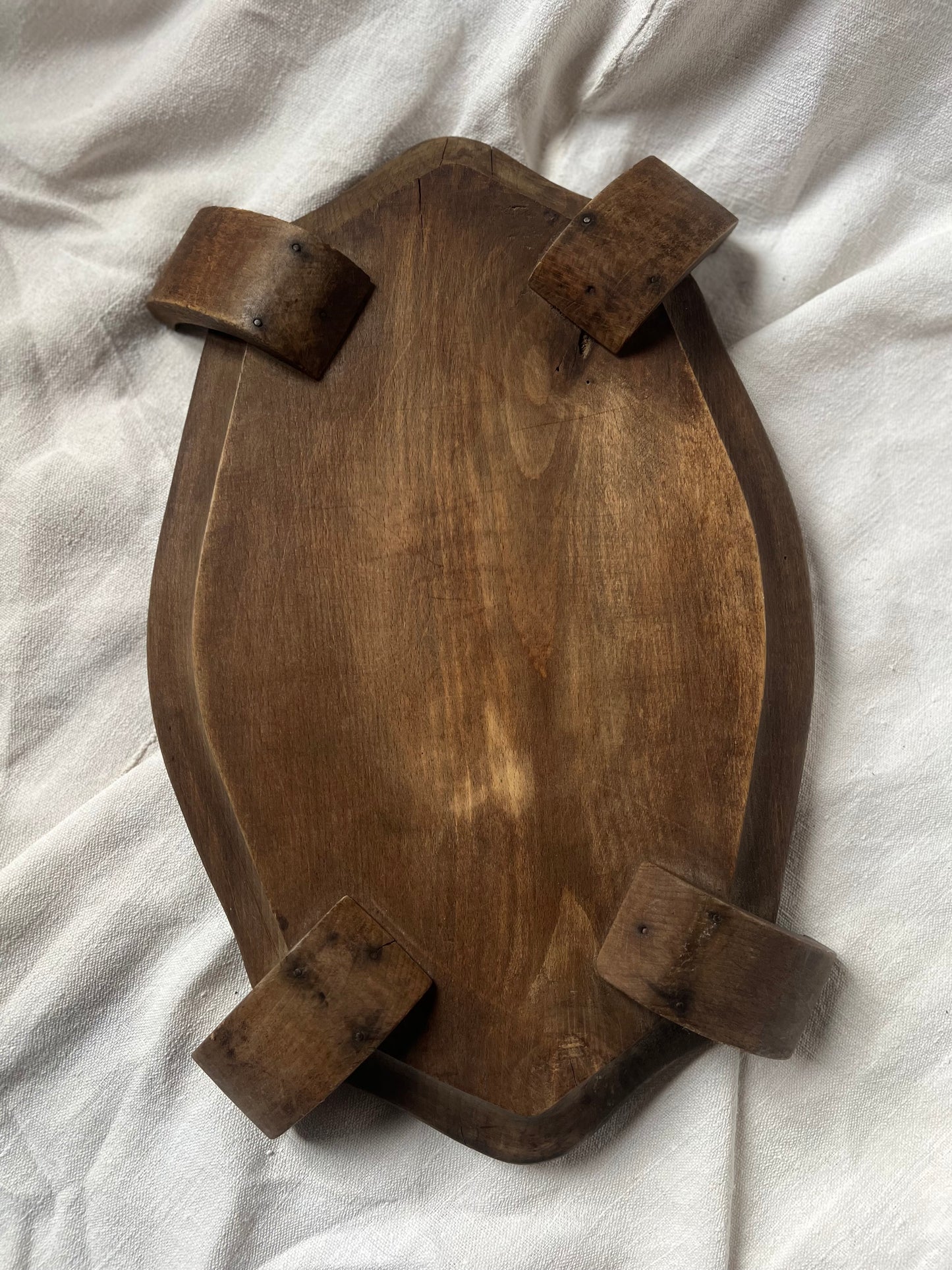 Hand-Carved Wooden Tray
