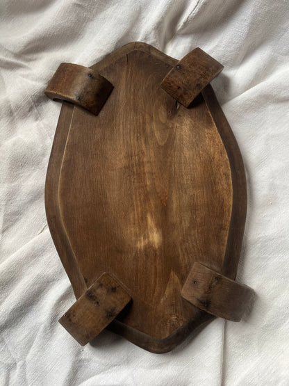 Hand-Carved Wooden Tray