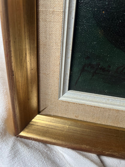 Still Life Oil Painting Apples Confit Pot