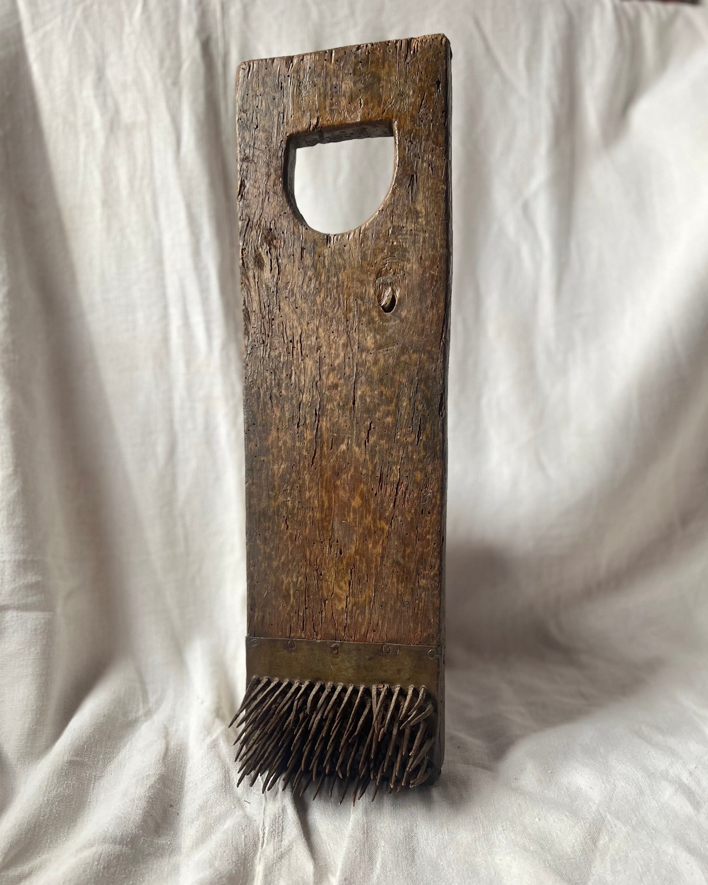 Antique French Flax Comb