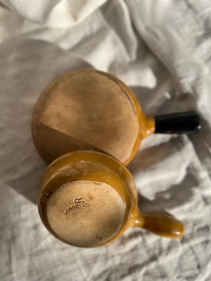 Set of Fondue Ceramic Pots