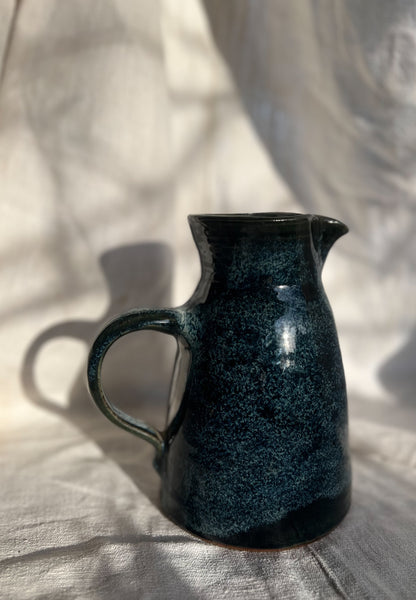 Manziat Handmade Ceramic Blue Pitcher