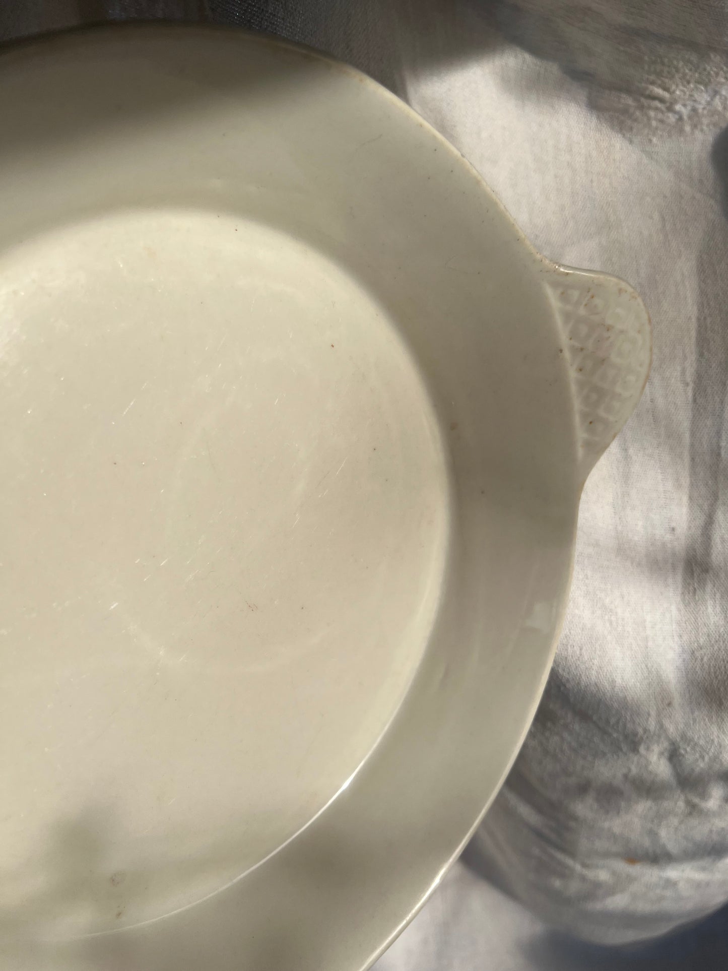 Waffle Handled Serving Dish