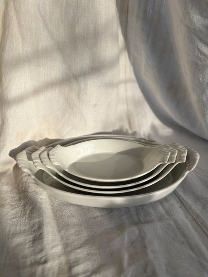 Apilco Porcelain Oval Au Gratin Baking Set