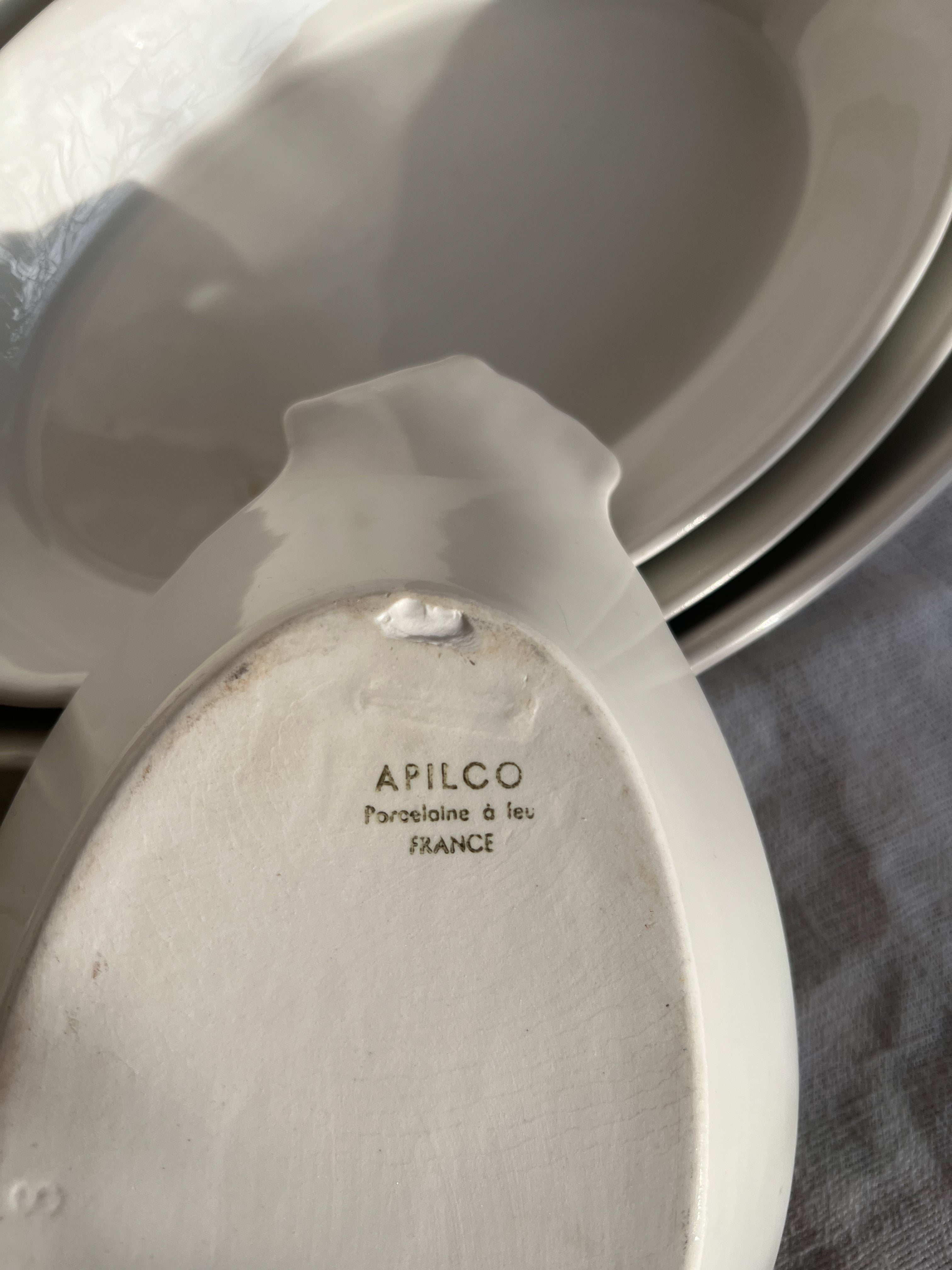 Apilco Porcelain Oval Au Gratin Baking Set