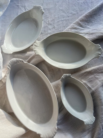 Apilco Porcelain Oval Au Gratin Baking Set