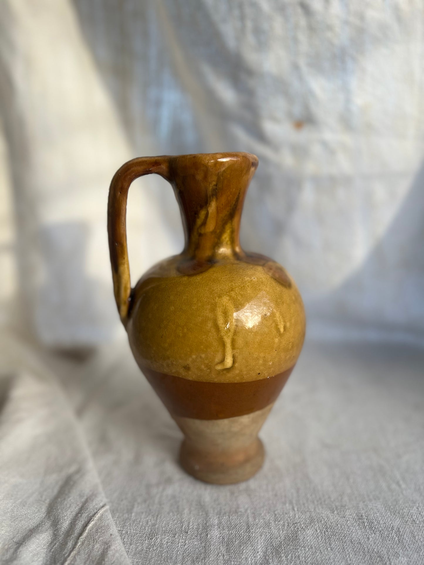 Confit Glaze Stoneware Pitcher