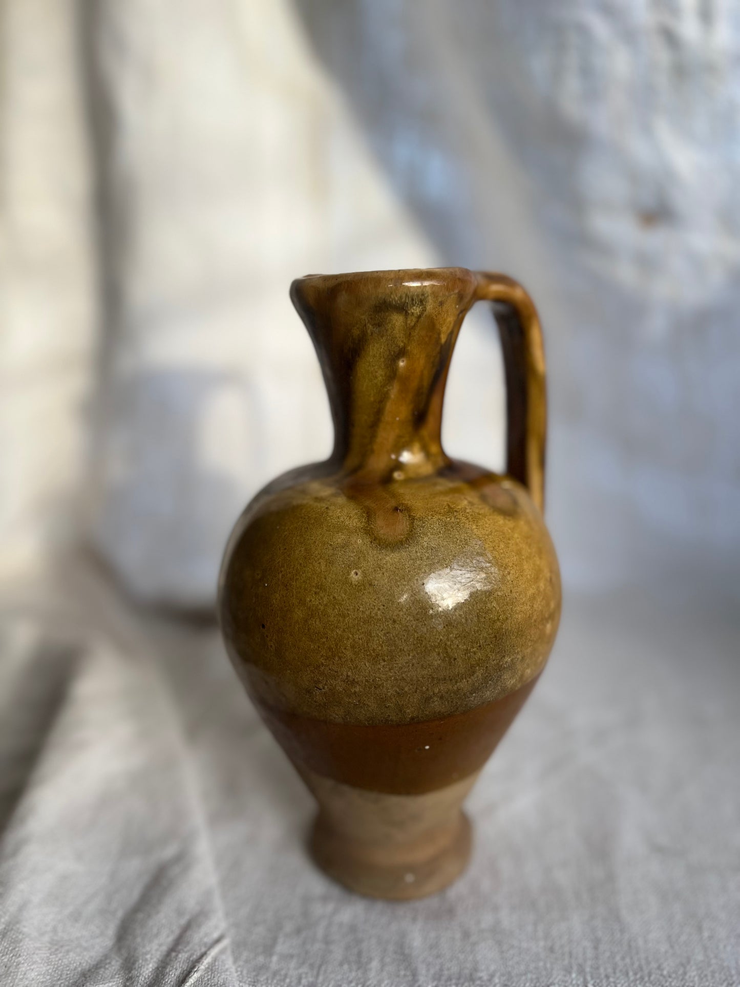 Confit Glaze Stoneware Pitcher