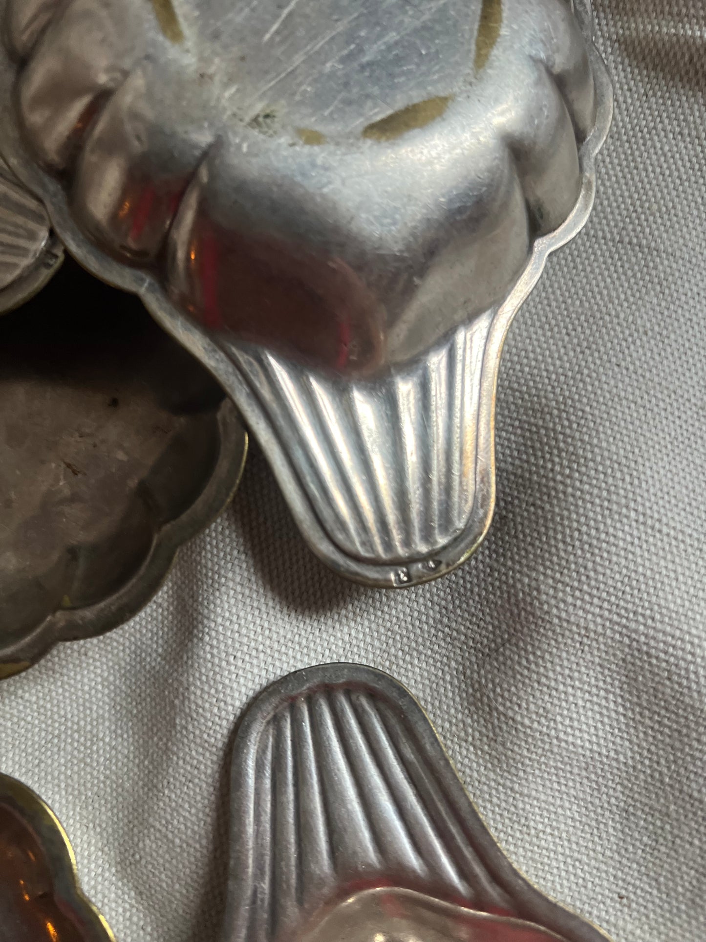 Set of 6 Silver Plated Scallop Dishes