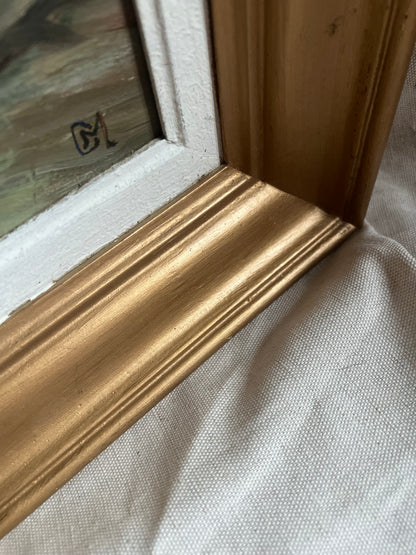 Oil Painting of Concarneau Brittany, Signed “M”