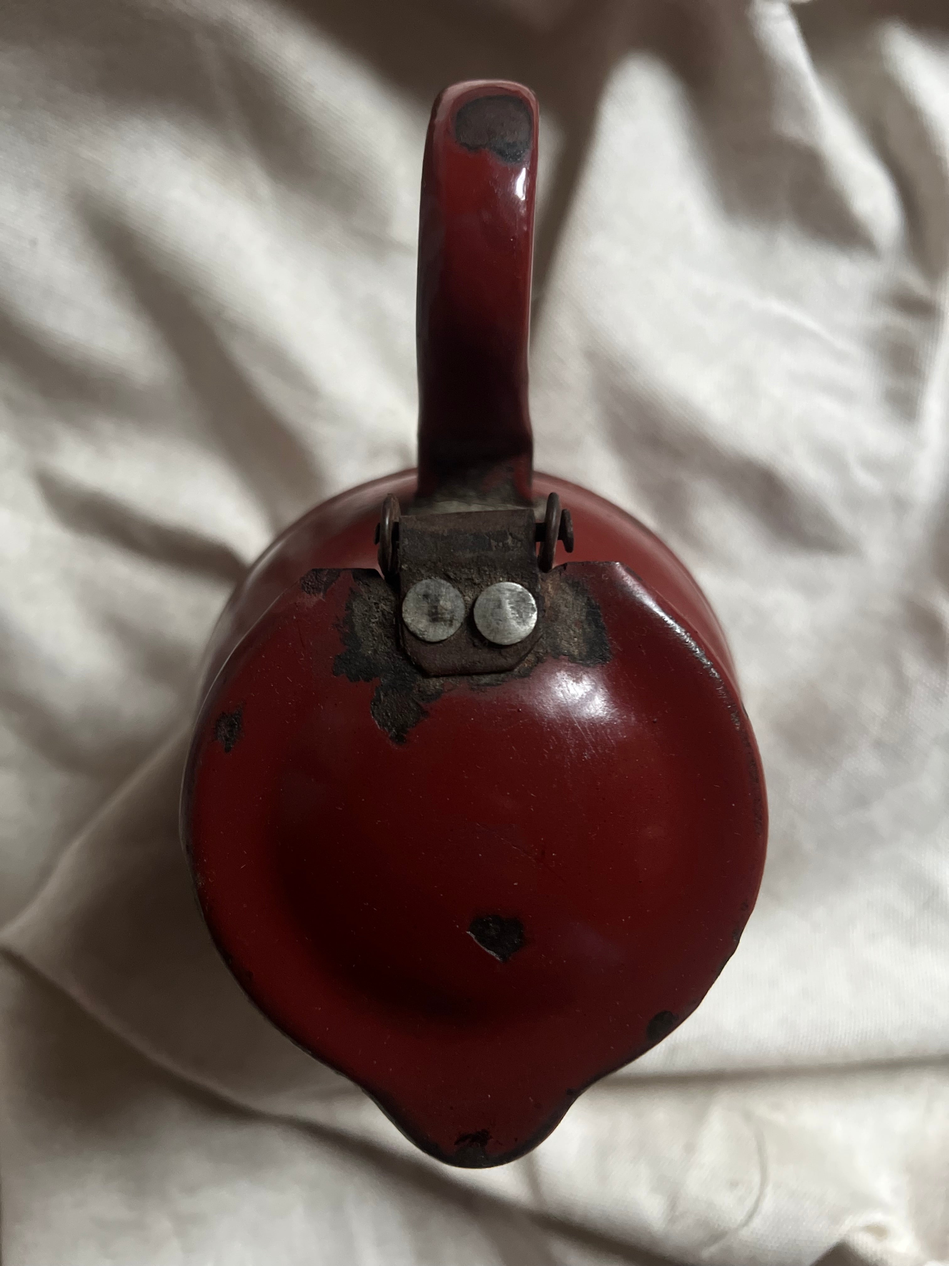 Red Metal Pitcher