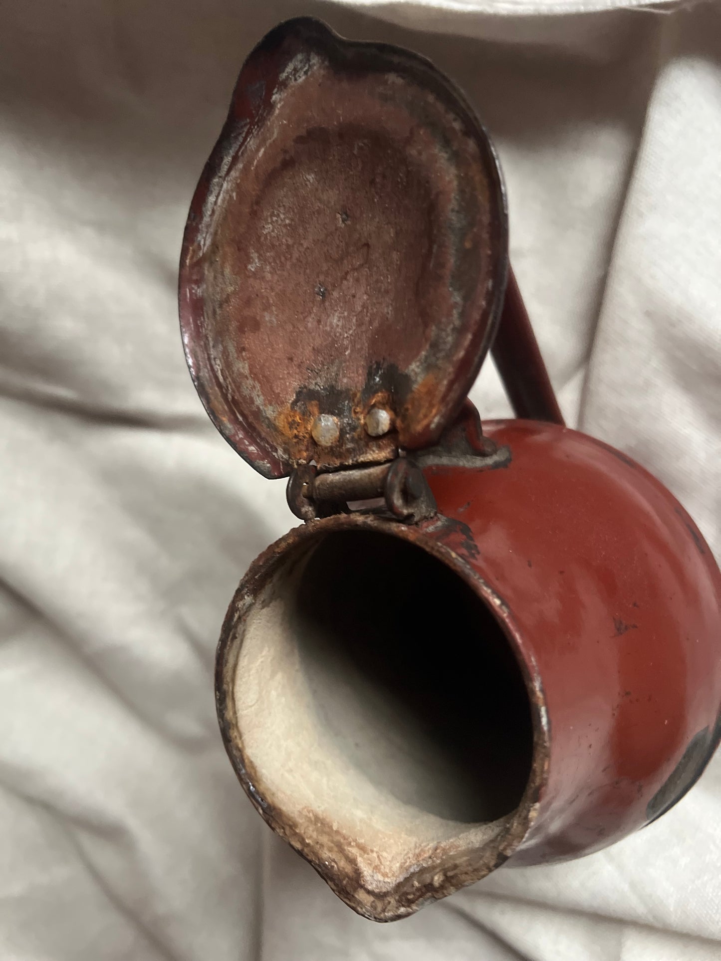 Red Metal Pitcher