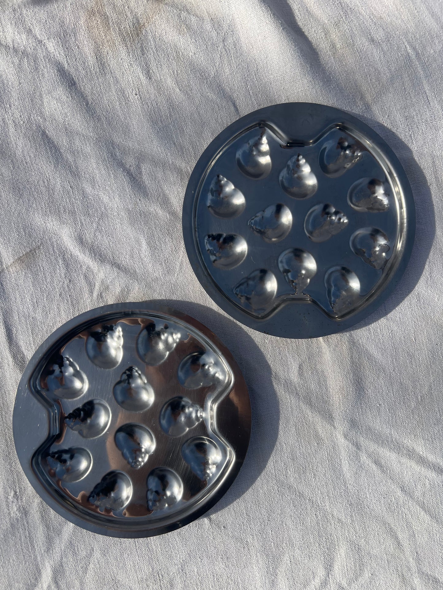 Escargot Steel Serving Trays