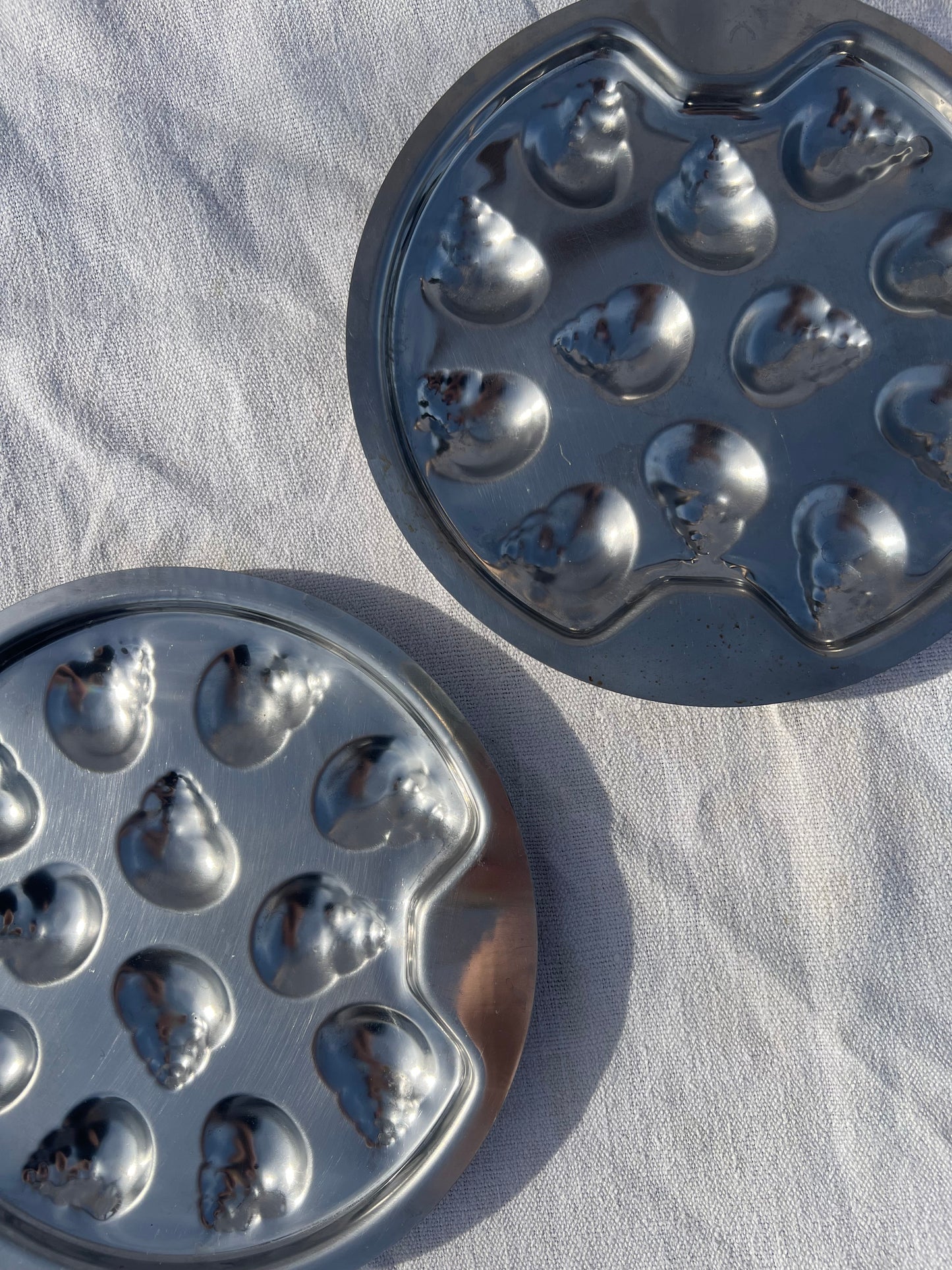Escargot Steel Serving Trays