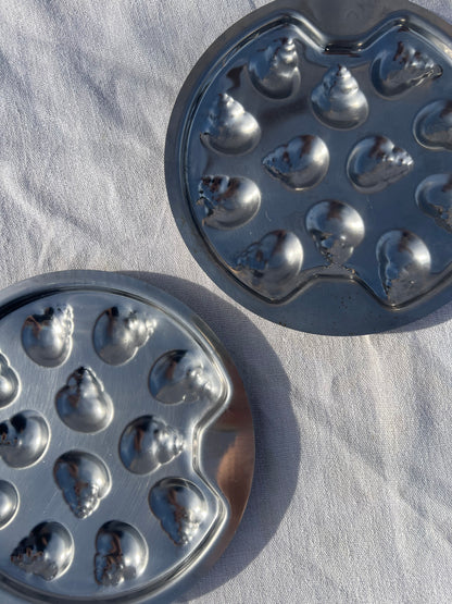 Escargot Steel Serving Trays