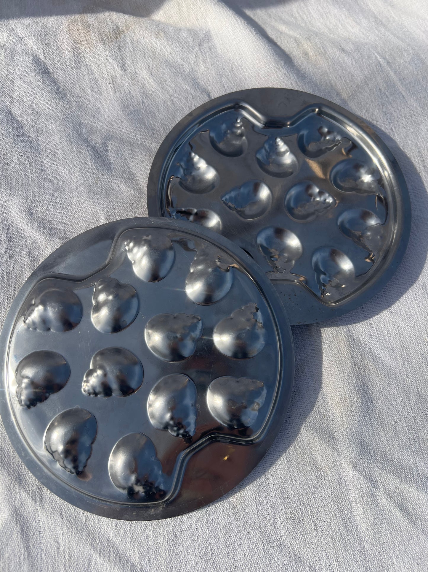 Escargot Steel Serving Trays