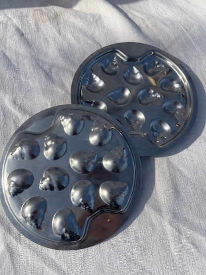 Escargot Steel Serving Trays