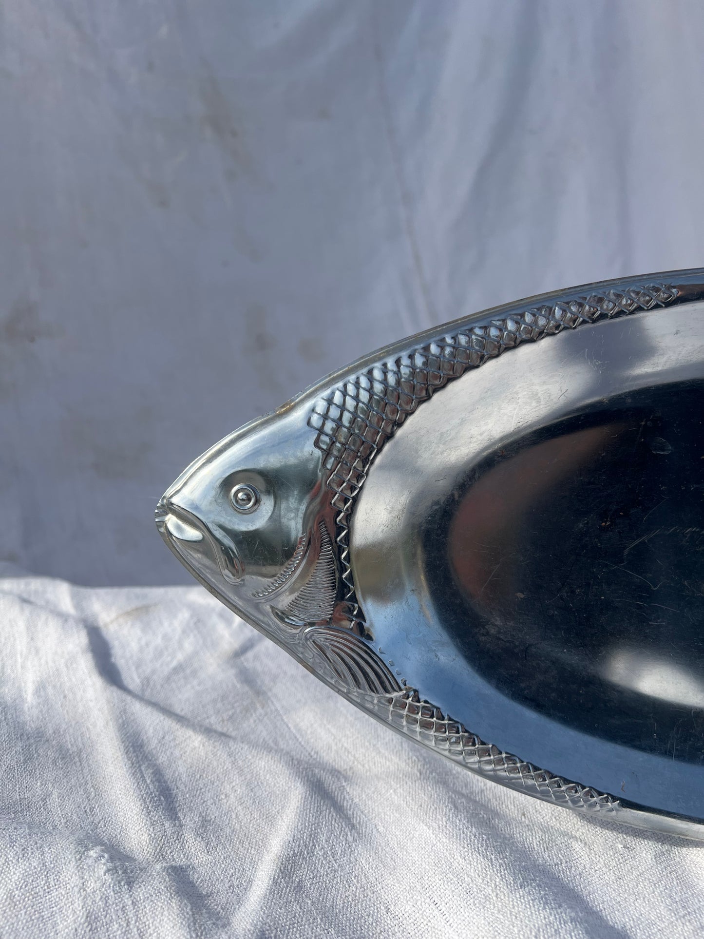 Stainless Steel Fish Serving Plate