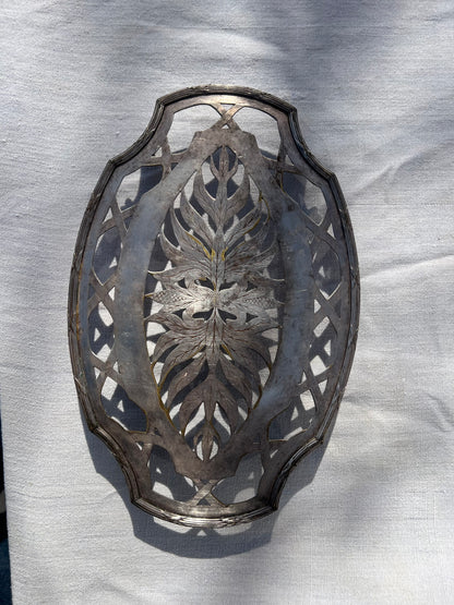 French Silver-Plated Corn Motif Pierced Tray – Toulouse