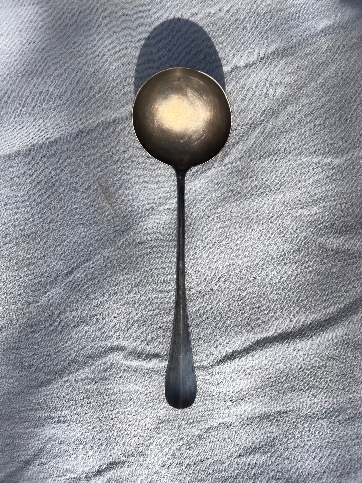 Silver-Plated Steel Ladle