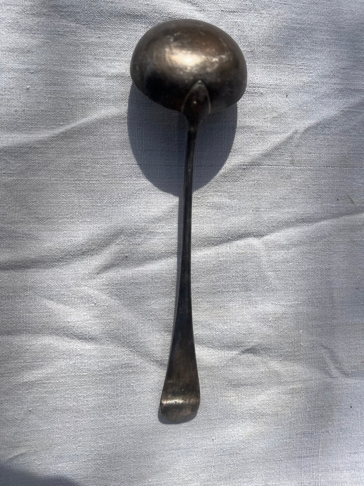 Silver-Plated Steel Ladle
