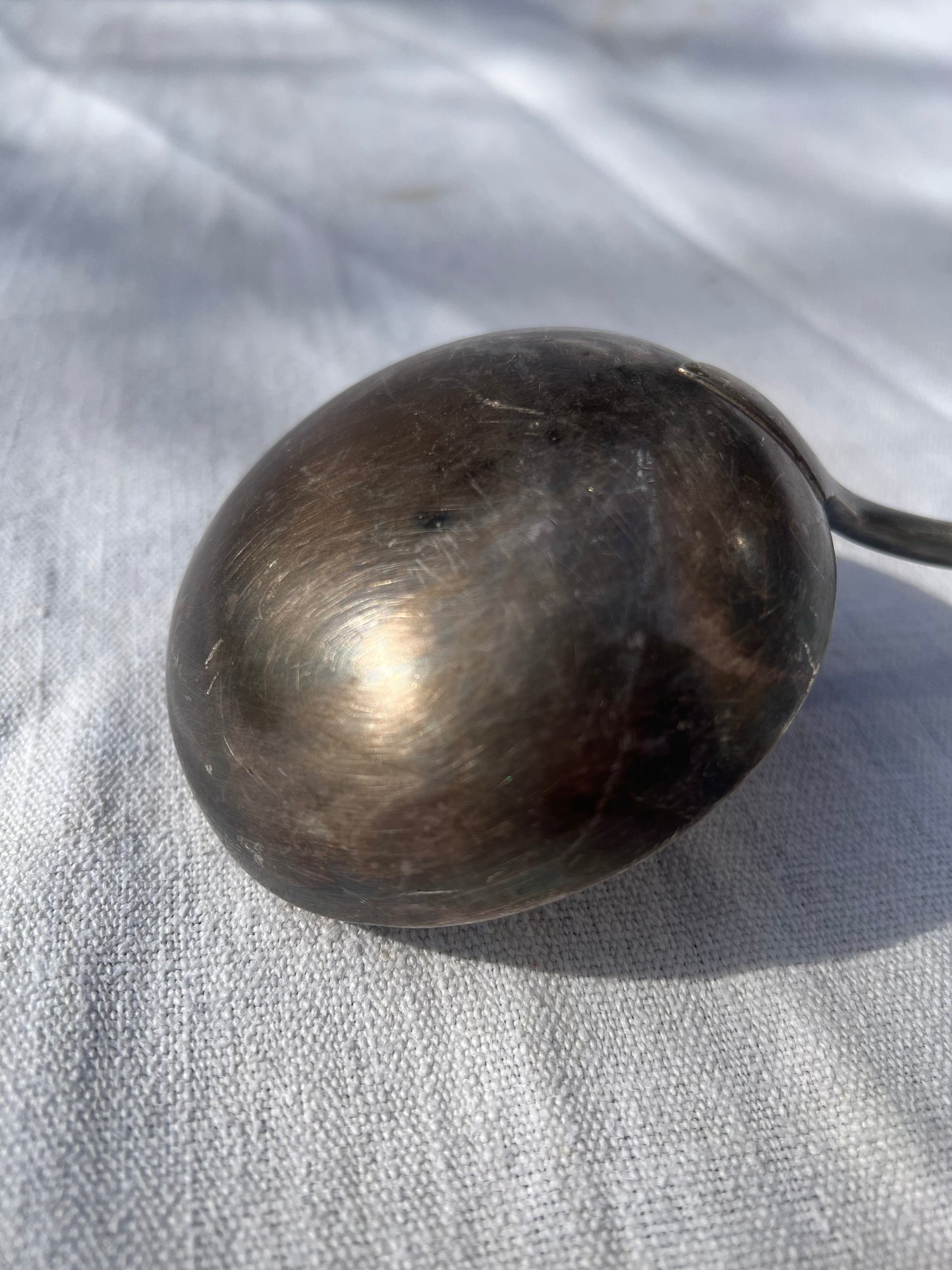 Silver-Plated Steel Ladle
