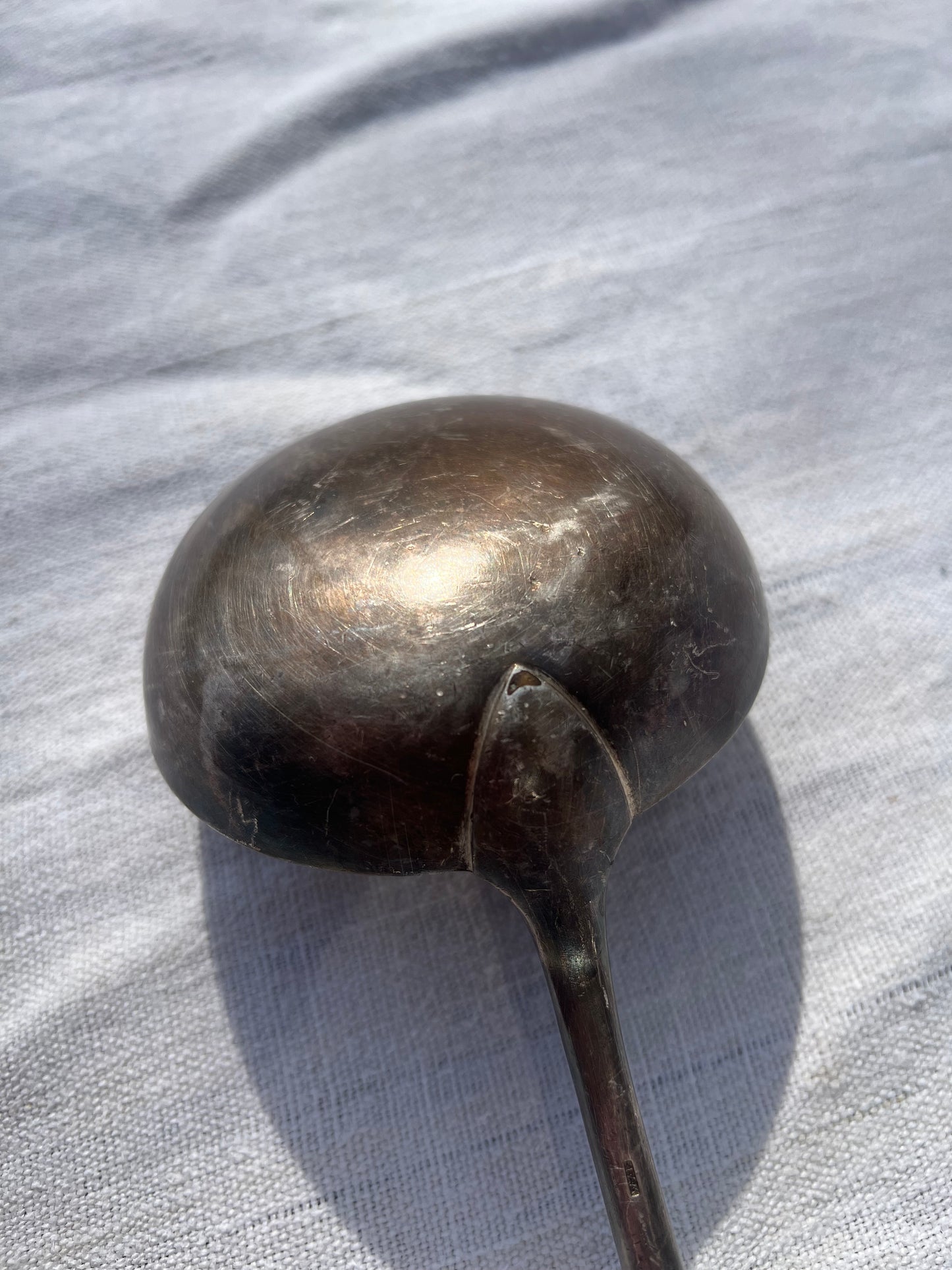 Silver-Plated Steel Ladle