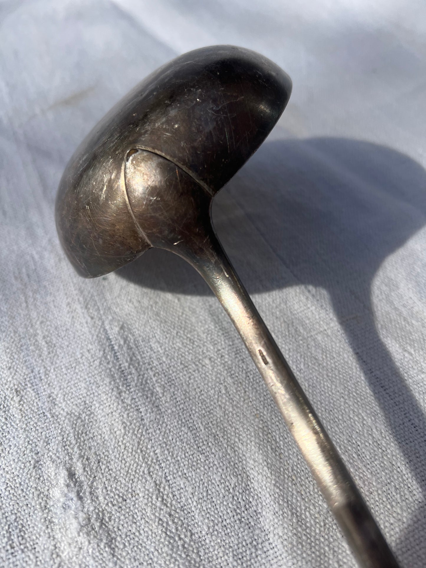 Silver-Plated Steel Ladle