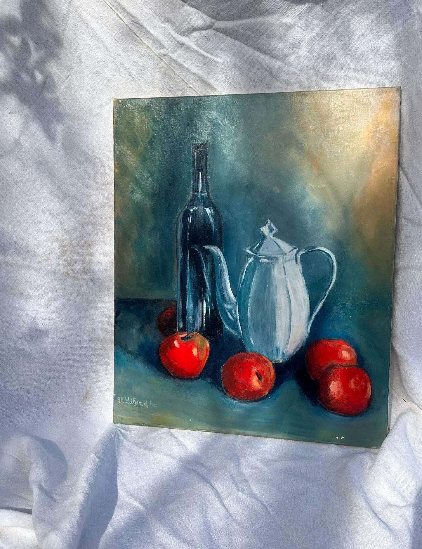 Still Life Painting with Apples