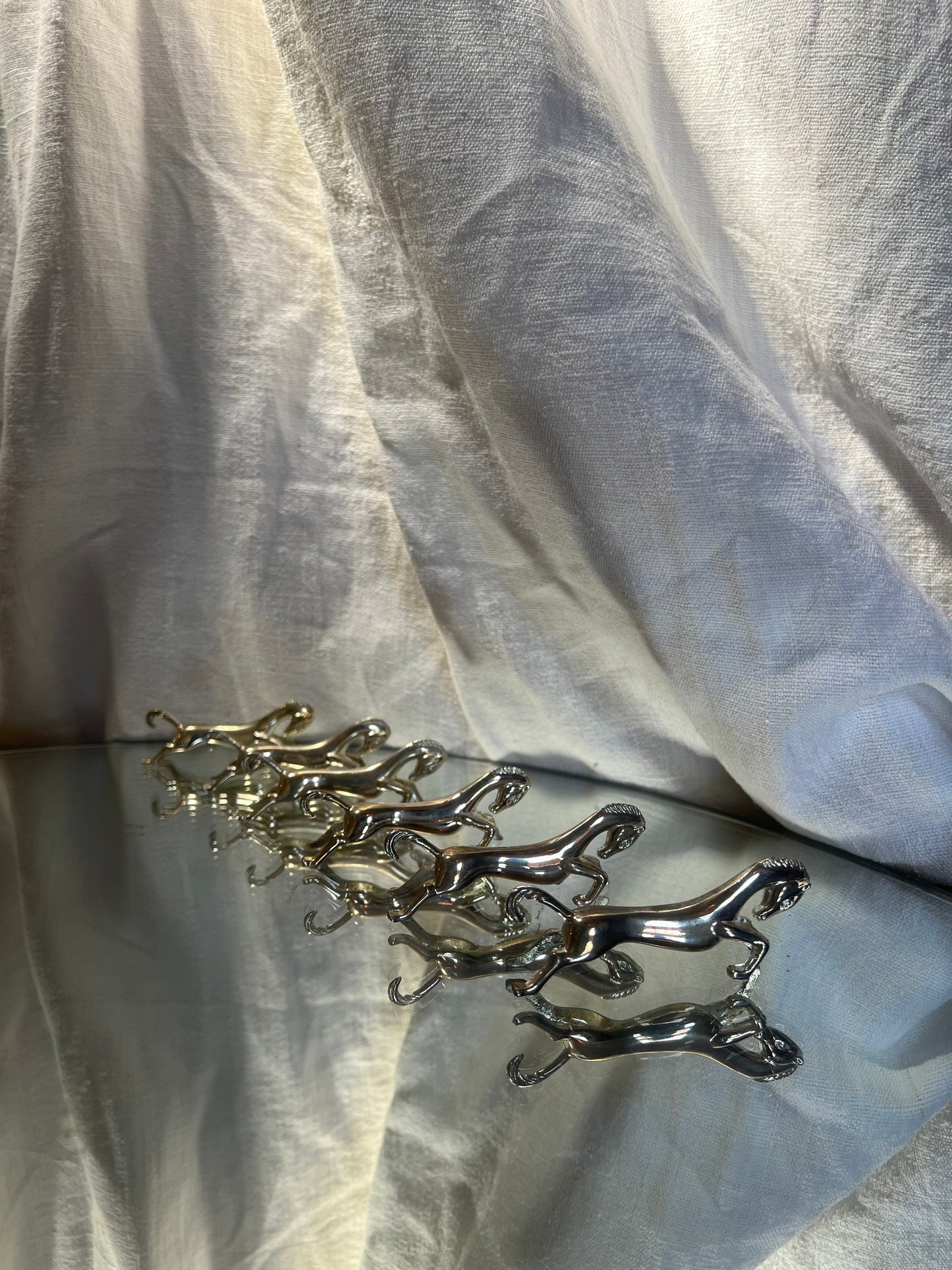 Silver Horse Set of Cutlery Rests