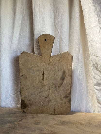 Planche à découper en bois française antique
