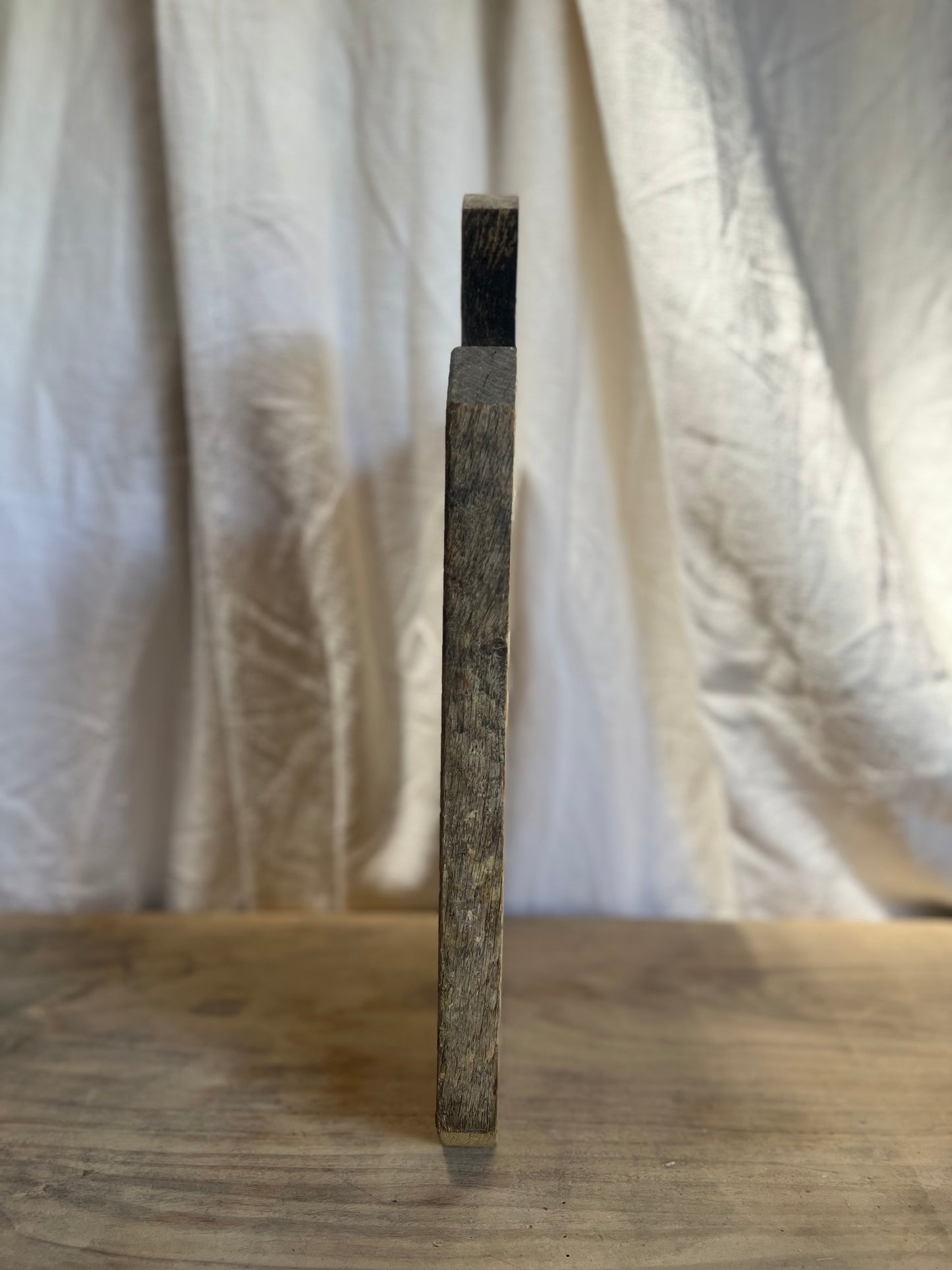 Planche à découper en bois française antique