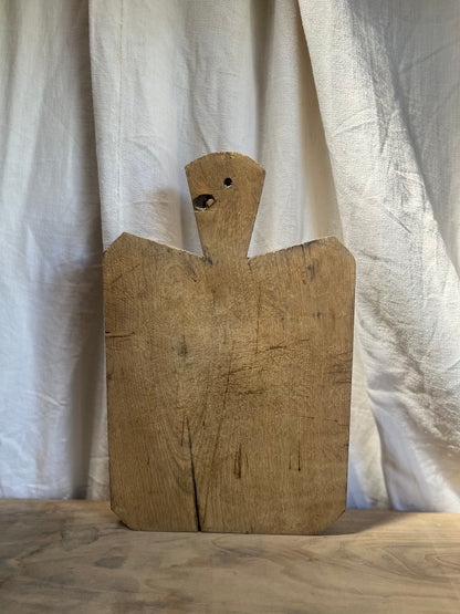 Planche à découper en bois française antique