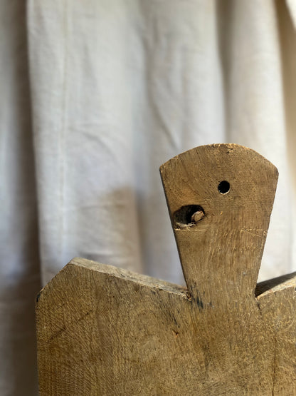 Planche à découper en bois française antique