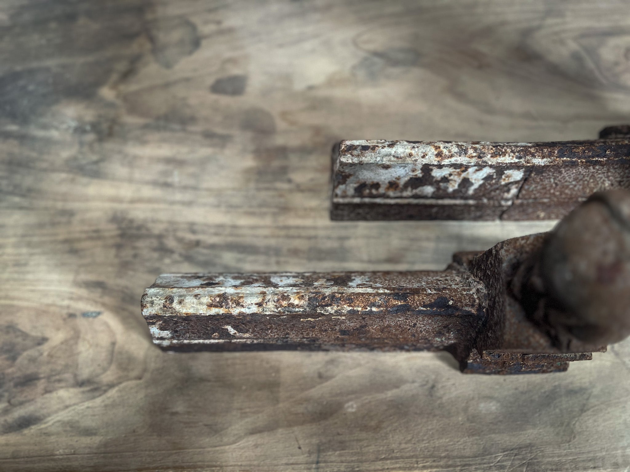 French Cast Iron Figural Andirons (Chenets) — Pair