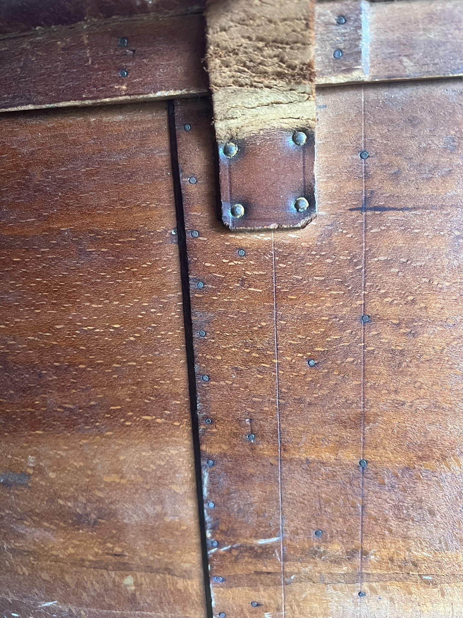 Bentwood Hat Box with Original Railway Shipping Labels — Early 20th Century