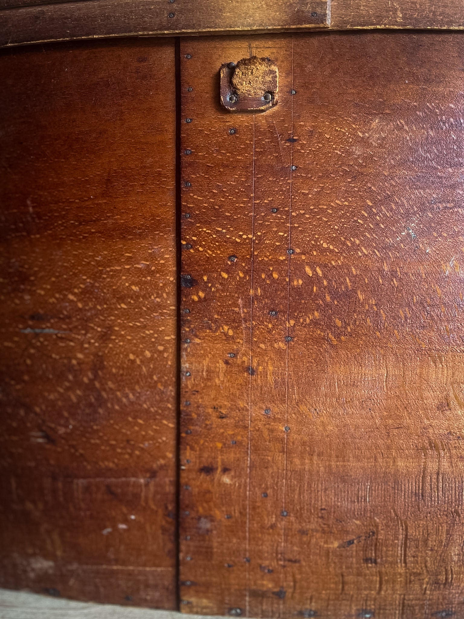 Bentwood Hat Box with Original Railway Shipping Labels — Early 20th Century