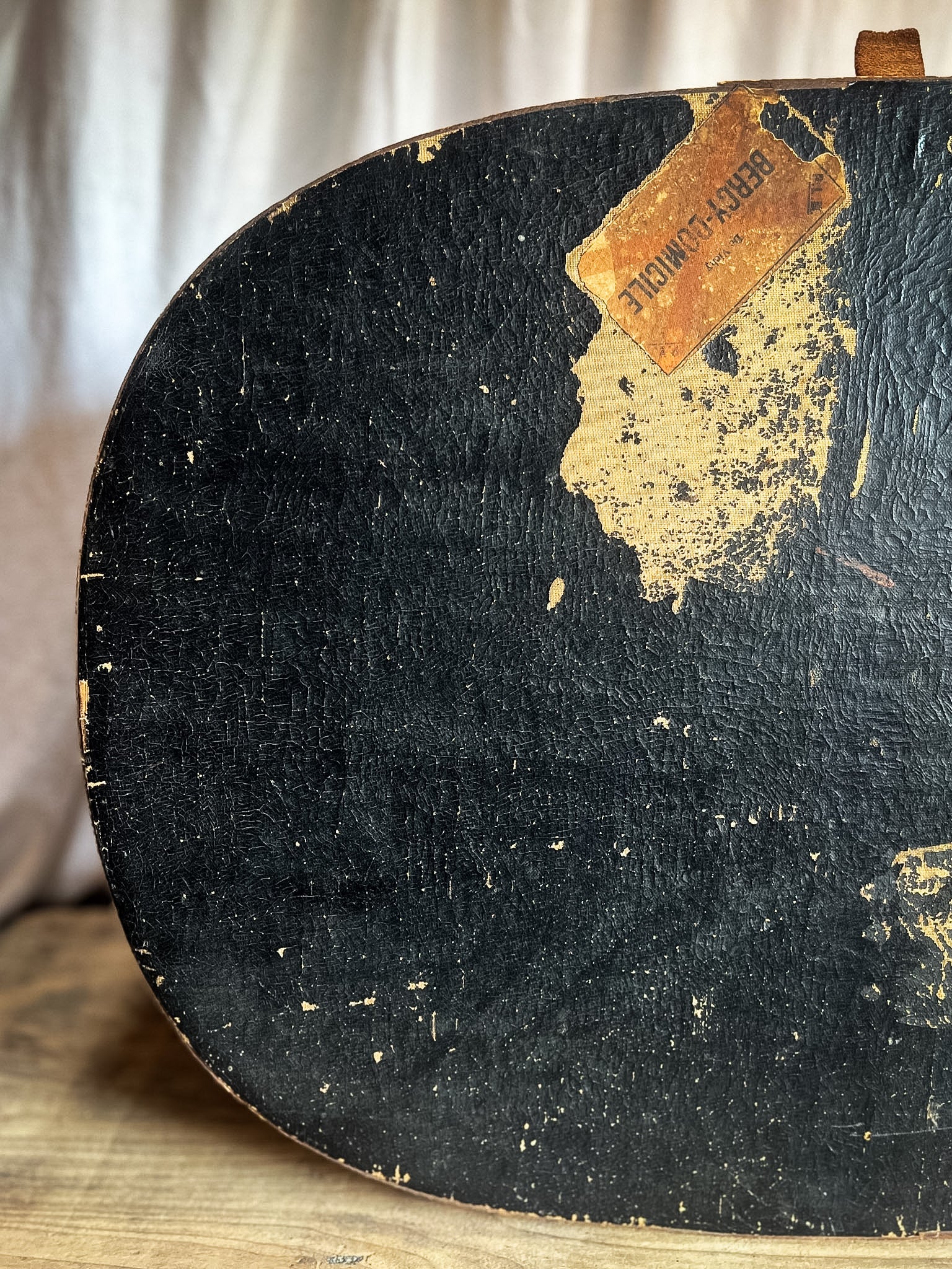 Bentwood Hat Box with Original Railway Shipping Labels — Early 20th Century