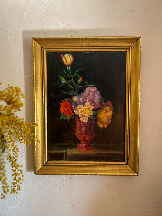 French Floral Still Life Painting