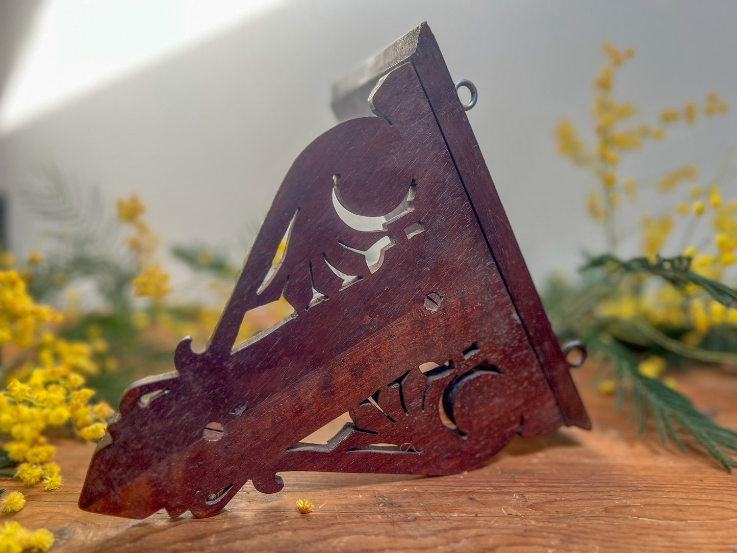 French Hand-Carved Wall Shelf