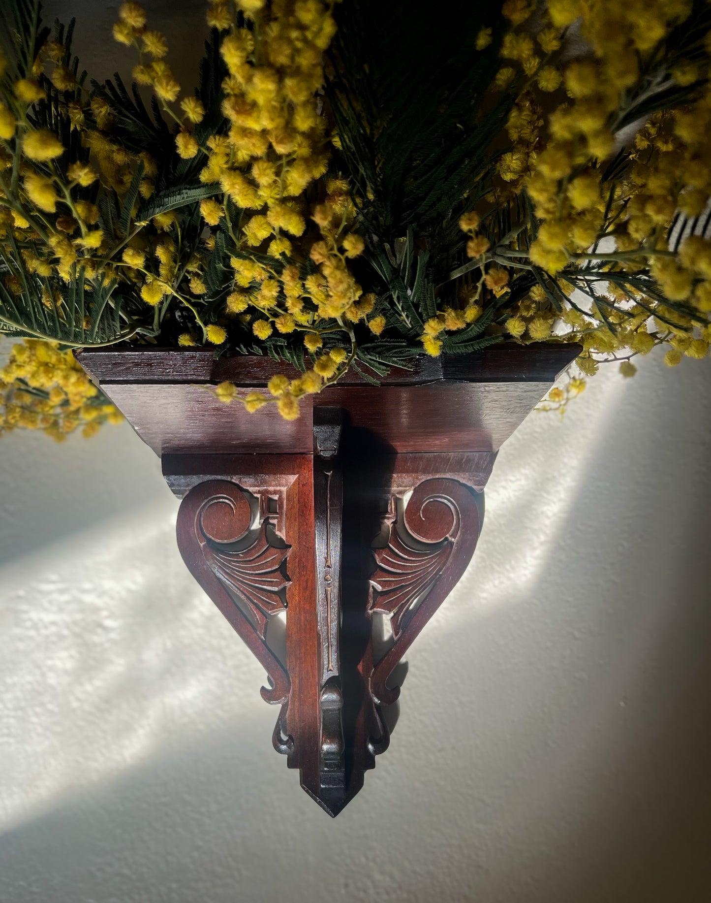 French Hand-Carved Wall Shelf
